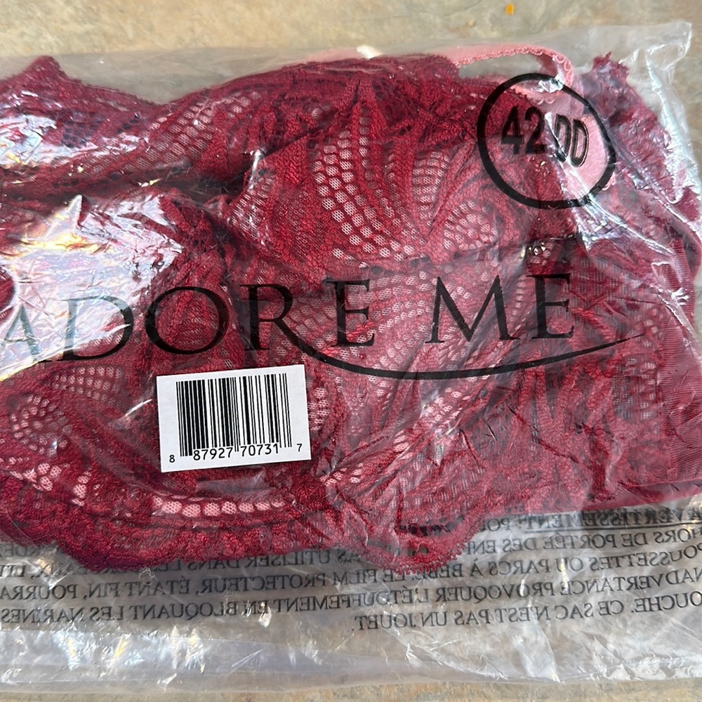 Adore me red bra 42dd